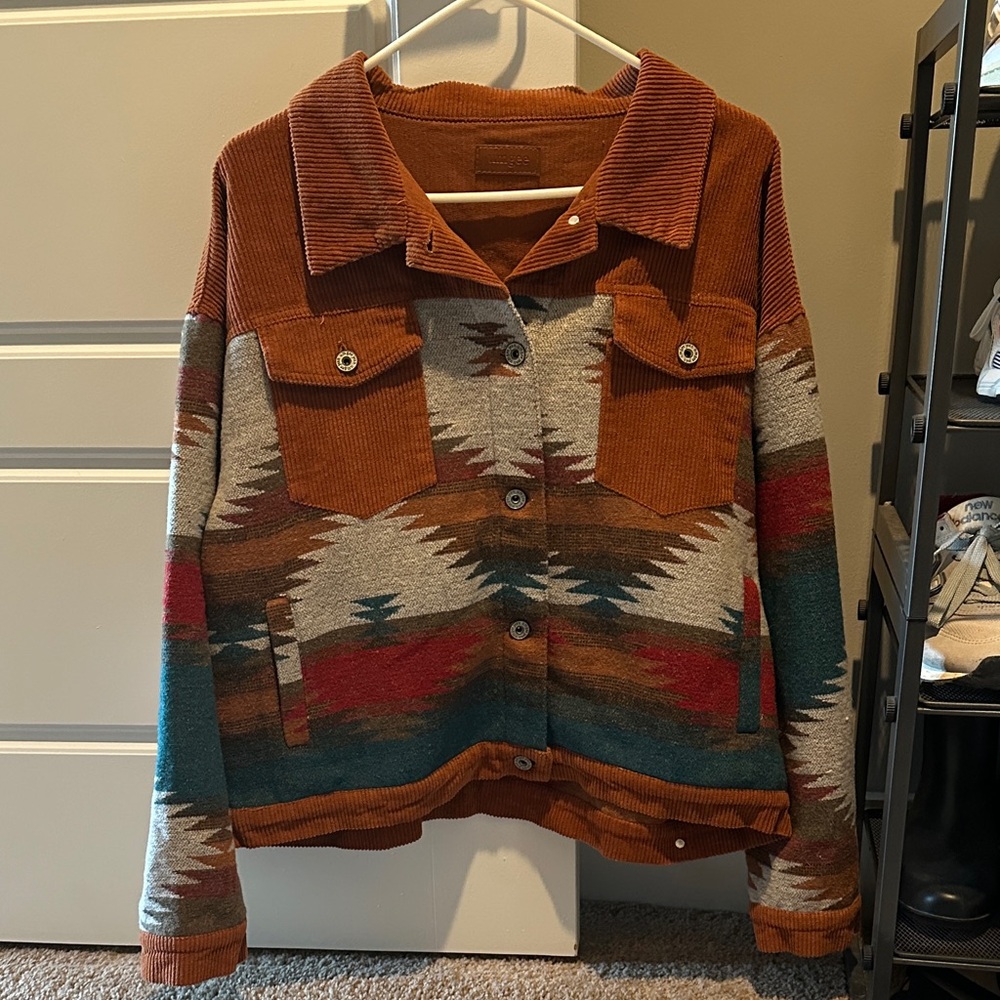 Umgee Rust Brown Corduroy Western Jacket